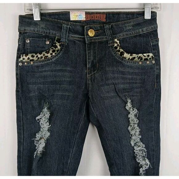 Free Culture Skinny Jeans Embellished    Women's Size 3 New With Tags - Picture 5 of 16